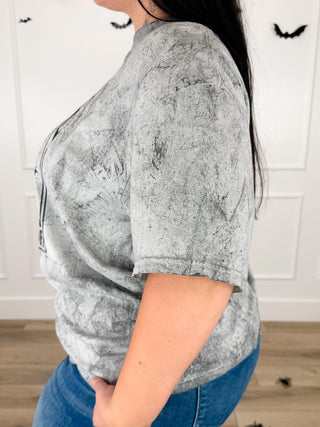 Pre Coffee Nightmare Cotton Short Sleeve Grey Avery Mae Graphic Tee Shirt (Comfort Colors)