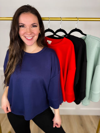 What if You Did 3/4 Sleeve Avery Mae Top - 4 colors!