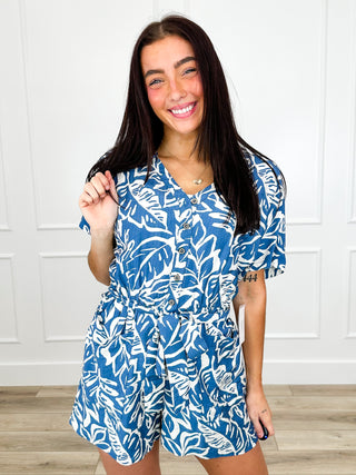 Stay Ready Rayon Blend Short Sleeve Avery Mae Romper - Multiple Colors