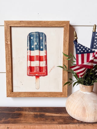 A Pop of Patriotism Wood Sign