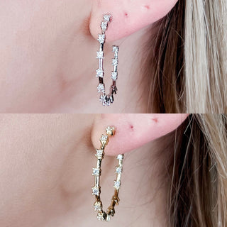 B.B. Lila Just Be Yourself Hoop Earrings - 2 colors!