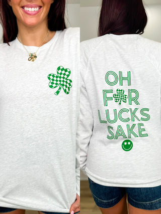 For Lucks Sake Cotton Blend Long Sleeve Avery Mae Graphic Top - 2 options!