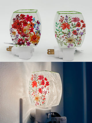 Wildflower Dreams Glass Night Light - Multiple Options