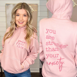 You've Got This Cotton Blend Long Sleeve Avery Mae Graphic Hoodie Sweatshirt - 2 colors!