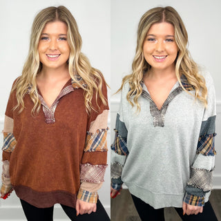 Have to Meet You Cotton Long Sleeve Avery Mae Top - 2 colors!