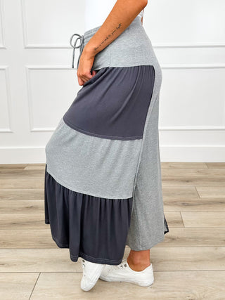 POL No Fear, No Limits High-Rise Rayon Blend Grey Bottoms