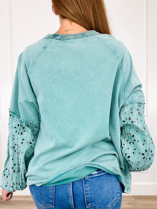 Easel Sing Me a Song Cotton Long Sleeve Top - Multiple Colors