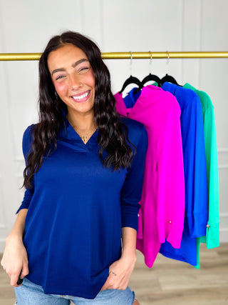 Dear Scarlett Taking My Time Lightweight 3/4 Sleeve Top - Multiple Colors