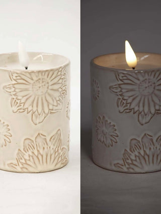 Floral Flair LED Candle