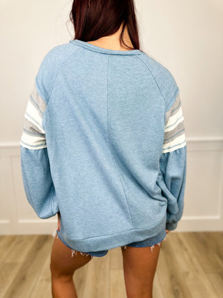 While You're Here Ribbed Long Sleeve Avery Mae Top - 2 colors!