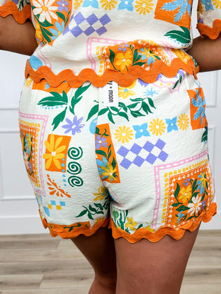 Live Fast High-Rise Rayon Blend Avery Mae Shorts