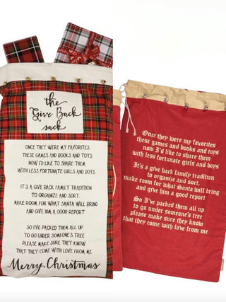 Give Back Canvas Sack - 2 options!