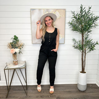 White Birch A Little Differently Black Avery Mae Jumpsuit