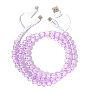 PRE-ORDER ERI Beaded Phone Charger Taffy Iris
