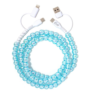 PRE-ORDER ERI Beaded Phone Charger Taffy Sky