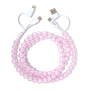 PRE-ORDER ERI Beaded Phone Charger Taffy Strawberry
