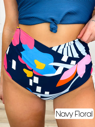 Coral Reef Sea Glass Vacationer High-Rise Avery Mae Swim Bottoms - Multiple Options *FINAL SALE*