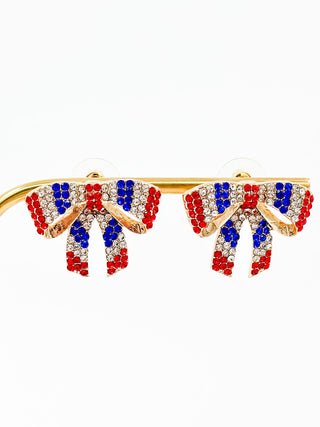 Give 'Em Liberty Gold Stud Earrings