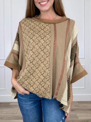 Handled With Style Short Sleeve Brown Avery Mae Top