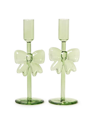 Ribbons & Radiance Glass Candleholder Set - Multiple Options