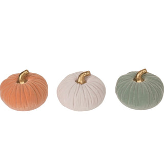 Chic Velvet Pumpkin Decor - 3 piece set!