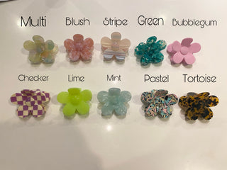 Loving These Flower Claw Clips - 22 options!