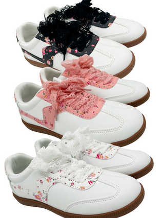 Garden Walks Faux Leather Sneakers - 3 colors!