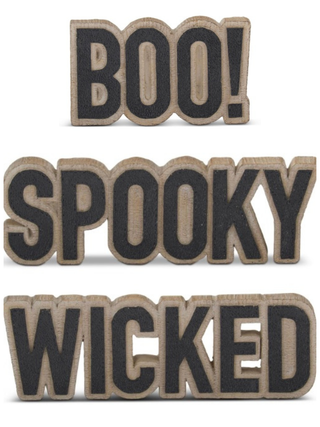 Wicked Words Wood Shelf Sitter - Multiple Options
