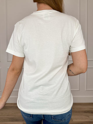 Queen of My Heart Cotton Short Sleeve White Avery Mae Graphic Tee Shirt (Comfort Colors)