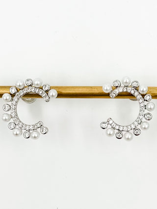 B.B. Lila Classy Pearl Stud Earrings - Multiple Colors