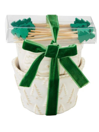 Christmas Cheer Stoneware Tidbit Set - 2 options!