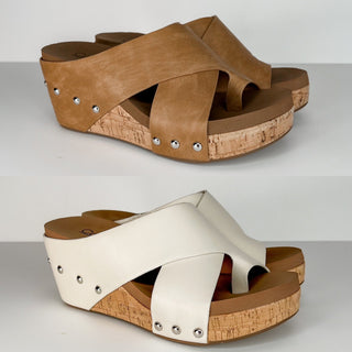 Corky You're the Reason Faux Leather Wedges - 2 colors!