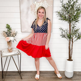 The American Dreamer Red Avery Mae Dress