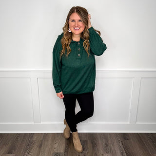 In the Background Long Sleeve Avery Mae Hooded Top - 7 colors!