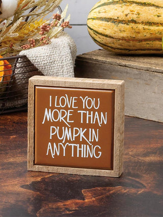 Pumpkin Anything Wood Shelf Sitter