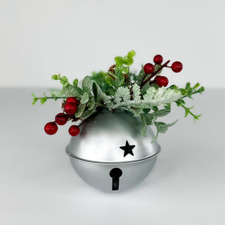 Silver Bells Mistletoe Ornament