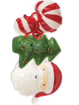 Merry Mixer Stoneware Tidbit Dish