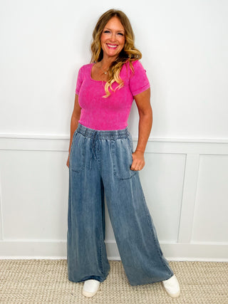 Be Someone Special High Rise Wide Leg Denim Avery Mae Bottoms