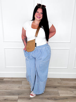 White lightweight cap-sleeve cropped top with round neckline