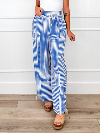 I've Got That Feminine Intuition High-Rise Wide Leg Blue Avery Mae Bottoms