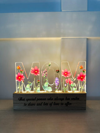 Special Mom Light Up Shelf Sitter