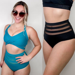 Sun Kissing High Rise Swim Bottoms - 2 colors! * FINAL SALE *