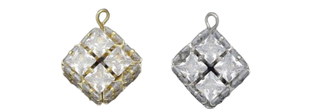 PRE-ORDER LPJ2 Rhinestone Cube Charm