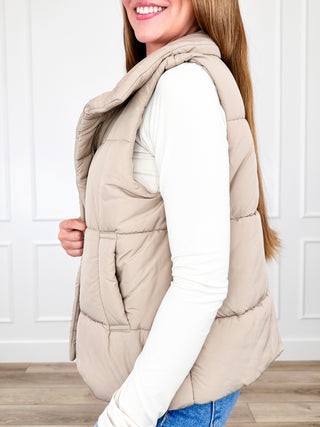 Zenana Go On Now Puffer Vest - Multiple Colors