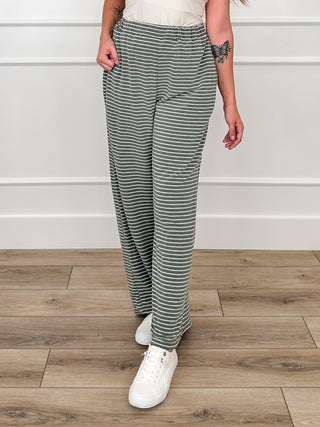 Getting Great Reviews High-Rise Knit Wide Leg Avery Mae Bottoms - Multiple Colors