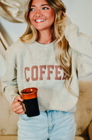 PRE-ORDERSB Coffee Puff Knit Sweater