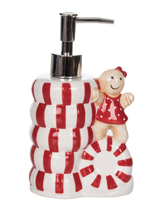 Peppermint Patty Ceramic Soap Dispenser