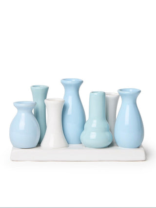 Floral Progress Porcelain Muti Vase Shelf Sitter