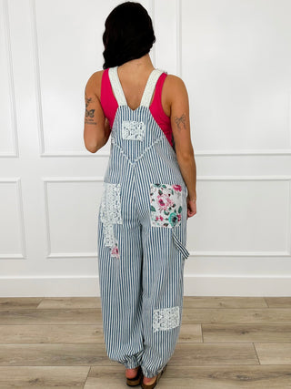 POL Someday Cotton Medium Wash Denim Overalls