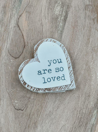 You Are So Loved Wood Shelf Sitter